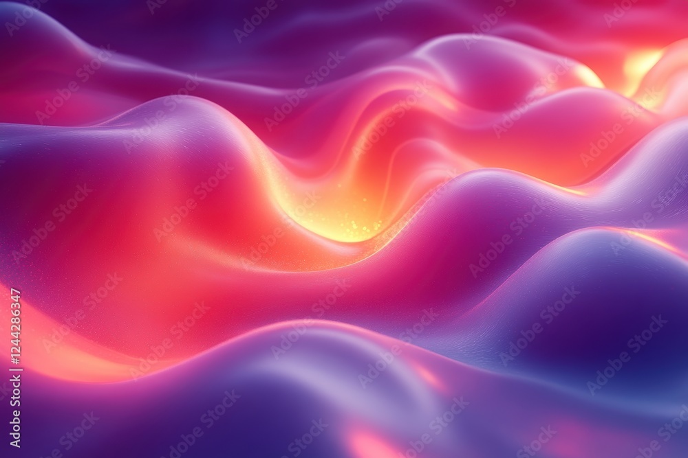 Obraz premium Abstract waves in vibrant colors create a mesmerizing visual effect.