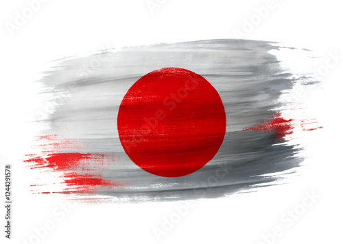japan flag in the wind