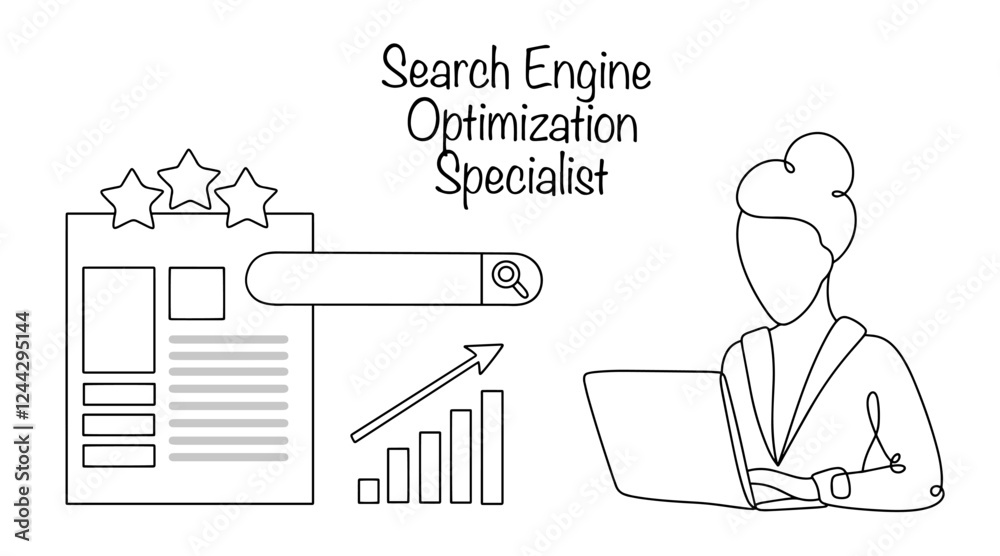 Fototapeta premium Search Engine Optimization Specialist