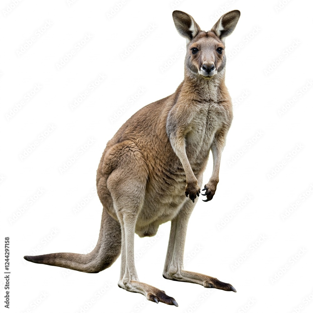 kangaroo isolated on white background kangaroo isolated on white background