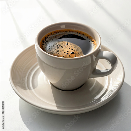 AI-generated image -artwork. Not a real depiction. Simple Coffee. 