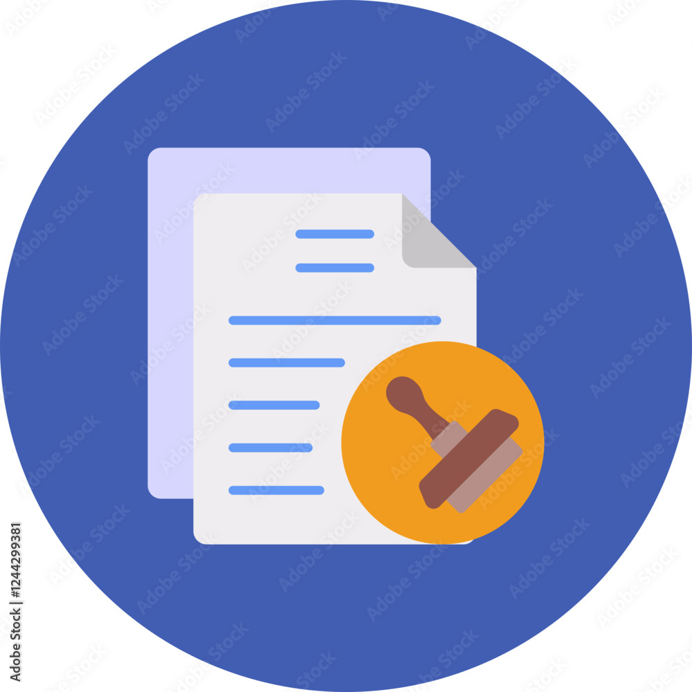 Fototapeta premium Approval Icon