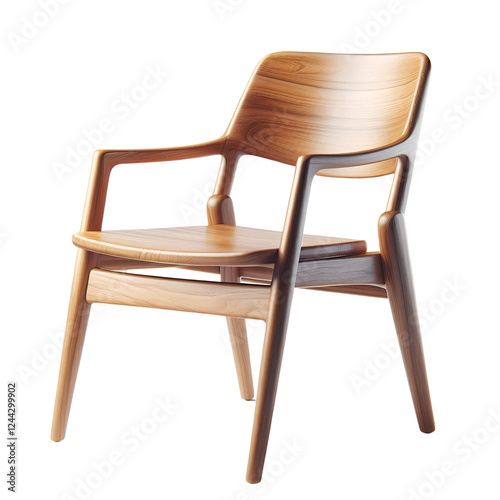 old wooden chair isolated