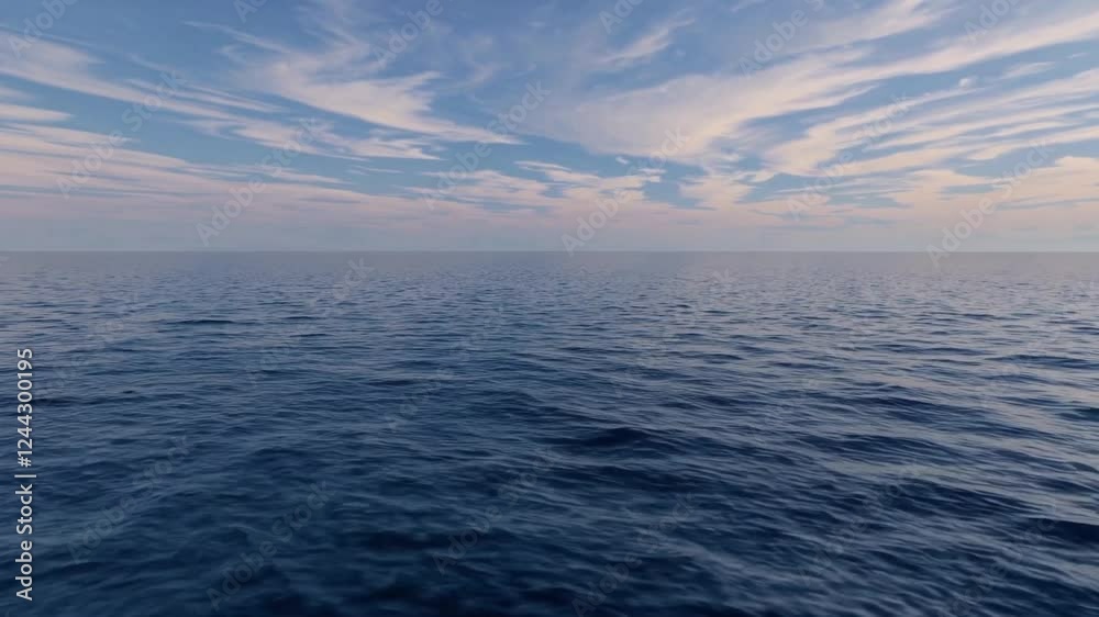 of an endless, tranquil ocean stretching as far as the eye can see, blending seamlessly with the vast, cloud-dotted sky. of an endless, tranquil ocean stretching as far as the eye can see, blending seamlessly with the vast, cloud-dotted sky.
