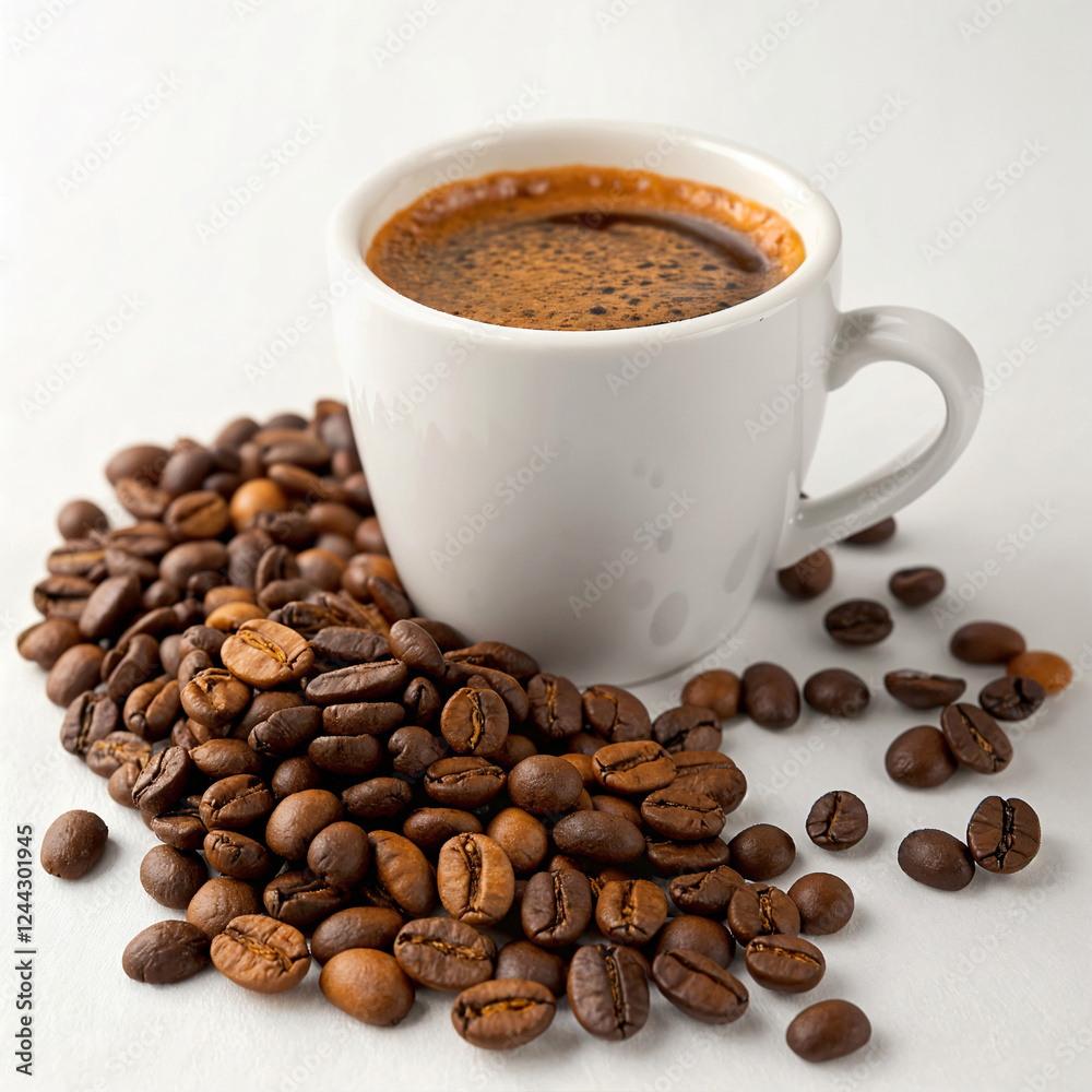 AI-generated image -artwork. Not a real depiction. Coffee Beans. AI-generated image -artwork. Not a real depiction. Coffee Beans.