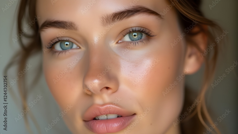 Natural No-Makeup Look – Fresh & Radiant Beauty Portrait Natural No-Makeup Look – Fresh & Radiant Beauty Portrait