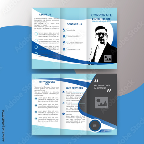 Modern corporate brochure template