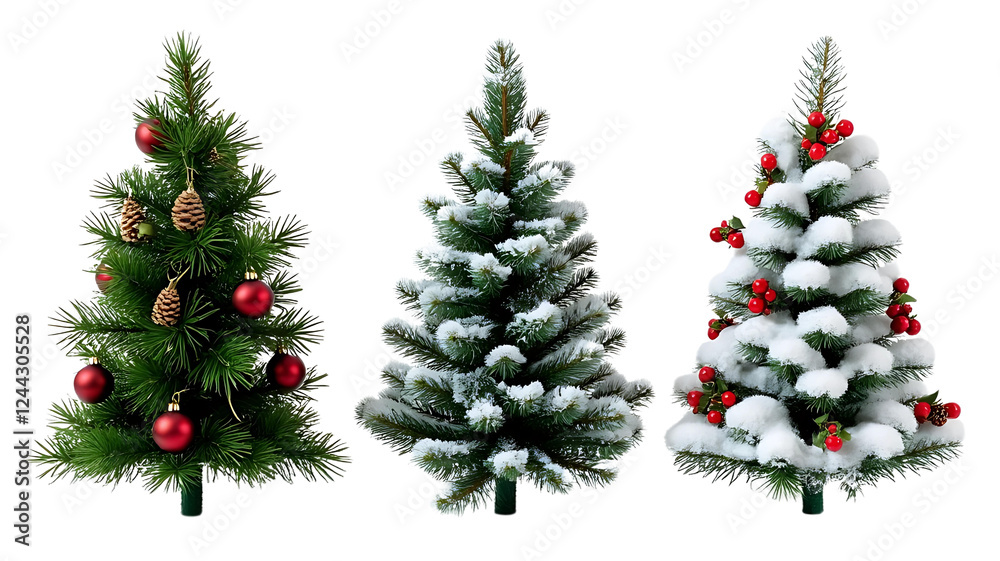 Fototapeta premium christmas tree and decorations