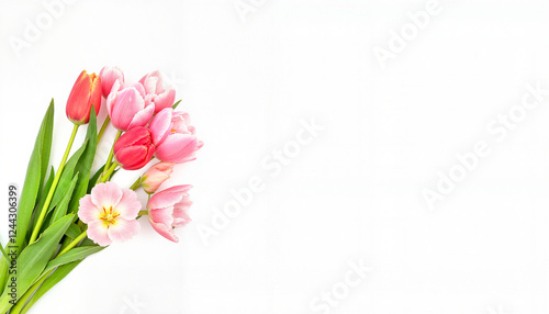 Wallpaper Mural Elegant bouquet of tulips in watercolor, celebrating International Women's Day
 Torontodigital.ca