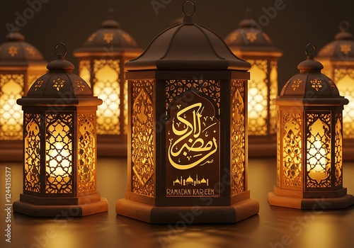 Ramadan Kareem Social Media Banner Elegant Ramadan Event Vector Art Illustration