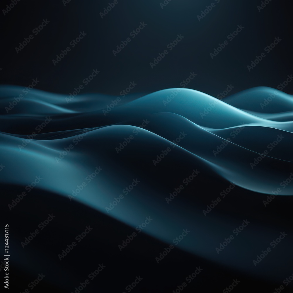 abstract blue wave background