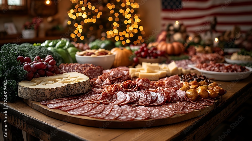 Elegant Festive Charcuterie Board: A Warm, Rustic Holiday Spread Elegant Festive Charcuterie Board: A Warm, Rustic Holiday Spread
