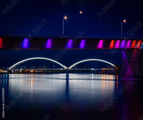 night in Novi Sad, Serbia