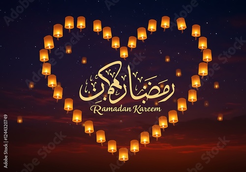 Ramadan Kareem Social Media Banner Elegant Ramadan Event Vector Art Illustration