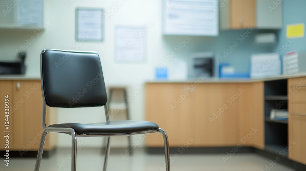 Empty Waiting Room Chair: Awaiting its Occupant Empty Waiting Room Chair: Awaiting its Occupant