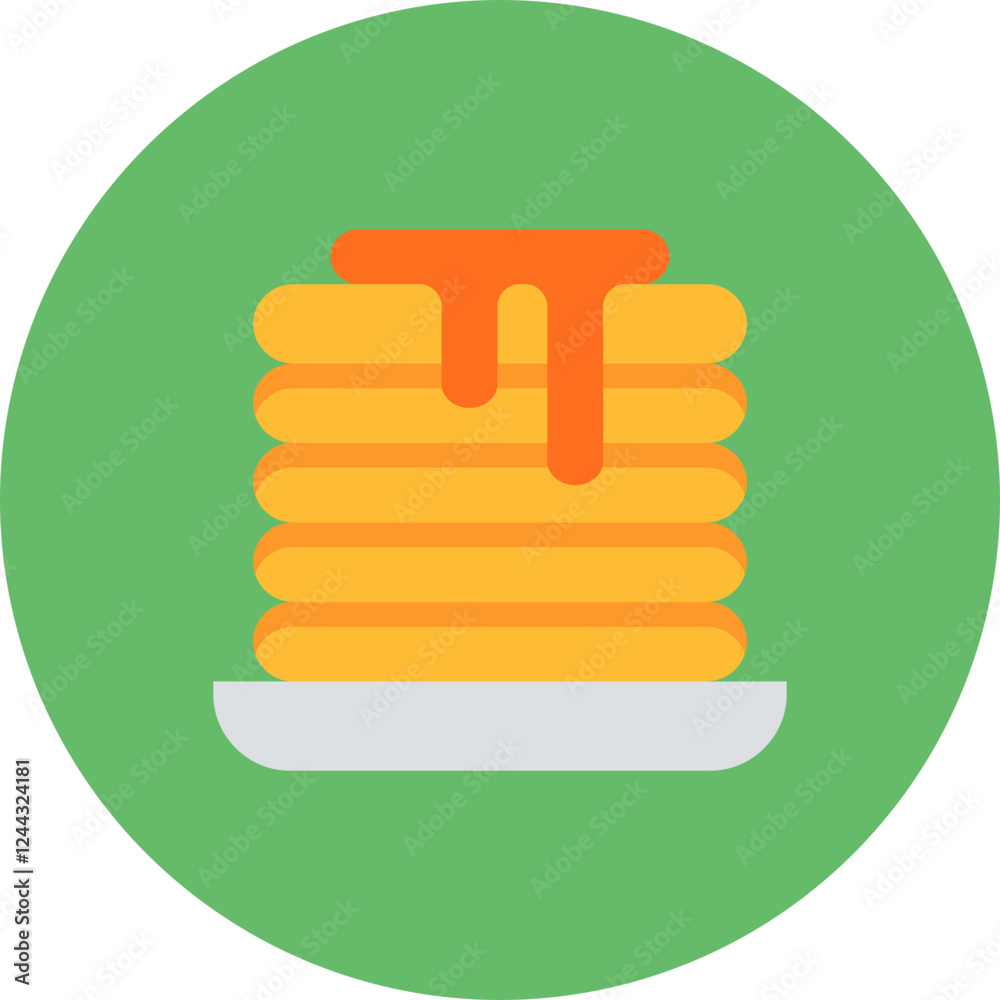 Fototapeta premium Pancakes Icon