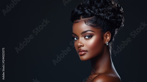 A woman with dark hair