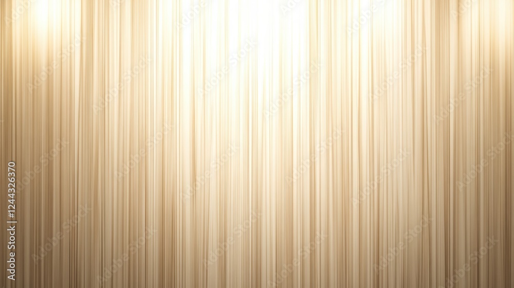 Fototapeta premium Close-up of soft golden light reflections in an abstract indoor environment