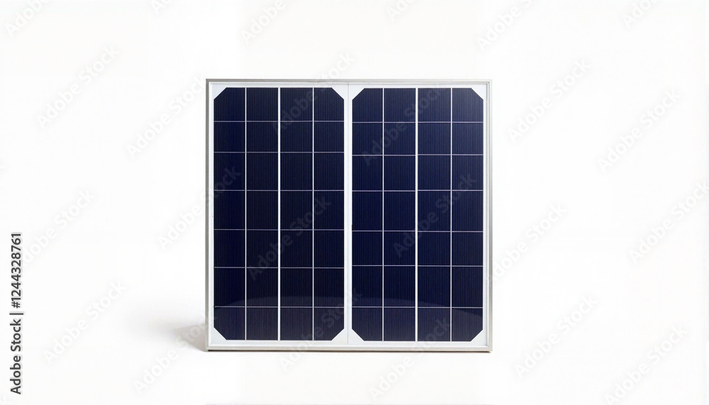 Solar panel on white background, renewable energy concept Solar panel on white background, renewable energy concept
