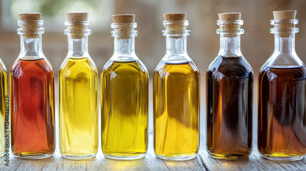 Natural oil made of sunflower seeds, olive and corn, peanuts and rapeseed, linseed. Vector types of extra virgin oils used in cosmetics, pharmaceuticals and soaps, for frying food and dressing salads. Natural oil made of sunflower seeds, olive and corn, peanuts and rapeseed, linseed. Vector types of extra virgin oils used in cosmetics, pharmaceuticals and soaps, for frying food and dressing salads.