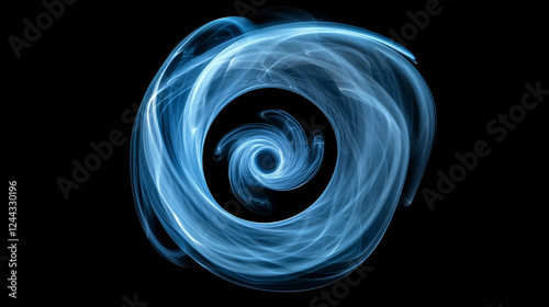 Circle motion sprite animation, cartoon game magic energy power effect, vector background. Light circle or water wave and blue liquid twirl animation sprite sheet of spiral smoke in circle motion