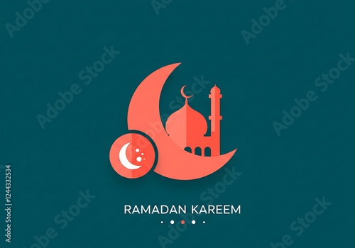 Ramadan Kareem Social Media Banner Elegant Ramadan Event Vector Art Illustration