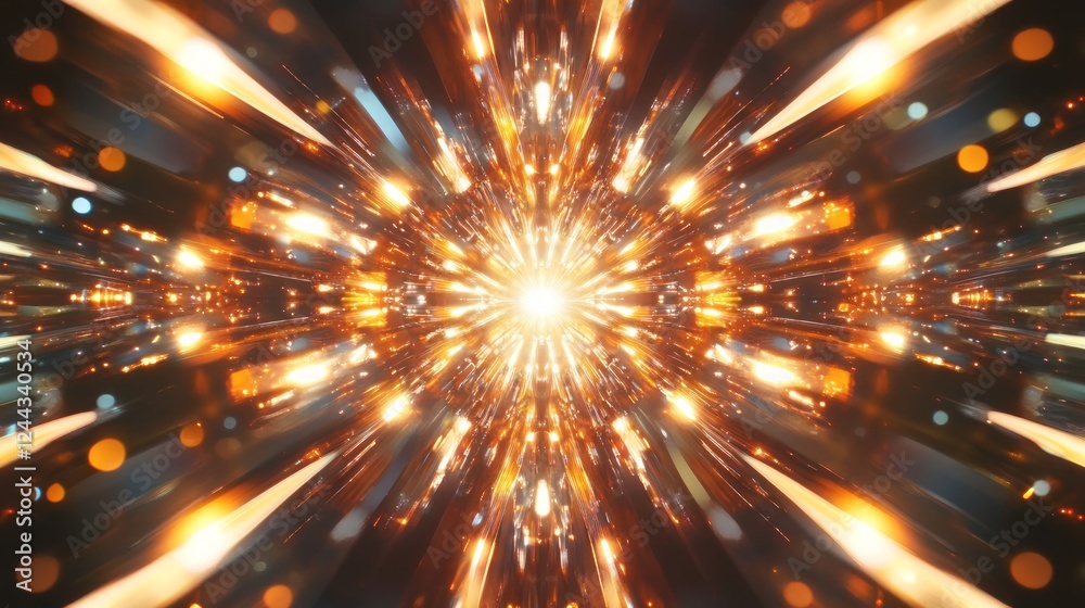 Dynamic Burst of Light and Color with Sparkling Effects in Motion Dynamic Burst of Light and Color with Sparkling Effects in Motion
