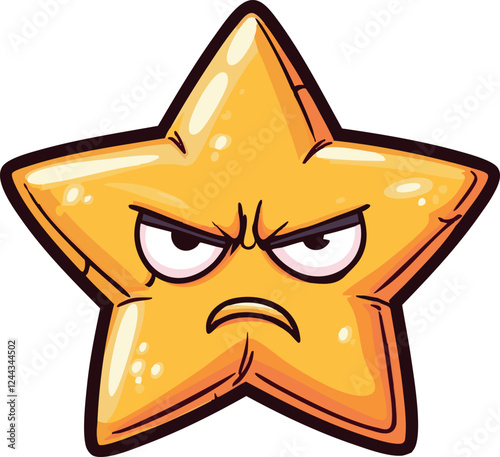 angry rating star - concept of negative feedback