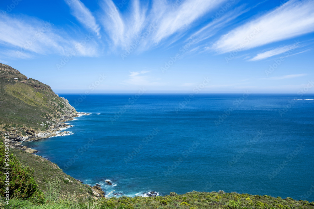 Rocky coast at Hout bay, seaside suburb of Cape Town, South Africa Rocky coast at Hout bay, seaside suburb of Cape Town, South Africa