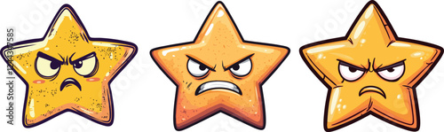 angry rating stars - concept of negative feedback