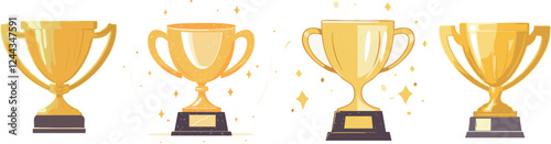 illustration of a gold cup trophy	
