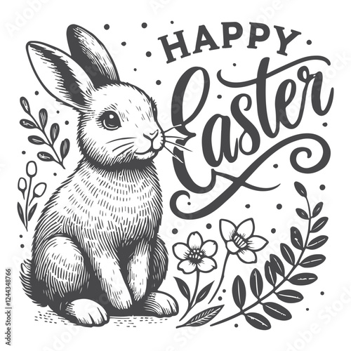 Slika na platnu Happy Esther, lettering