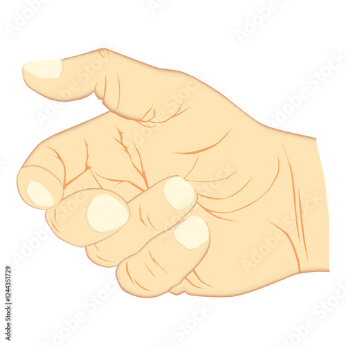 Vector ilyustration of the human brush