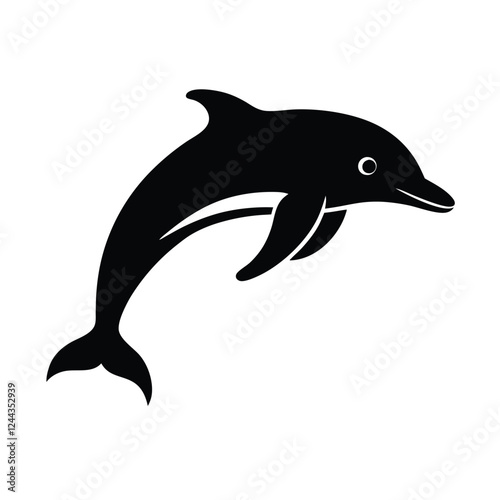 dolphin isolated on white background