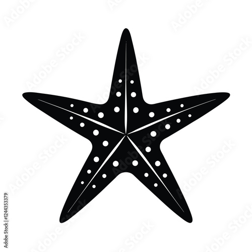 vector illustration of a starfish