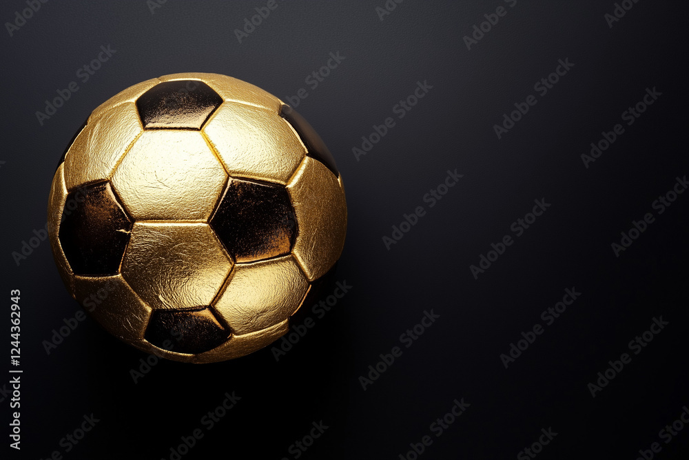custom made wallpaper toronto digitalGold soccer ball isolated on a black background