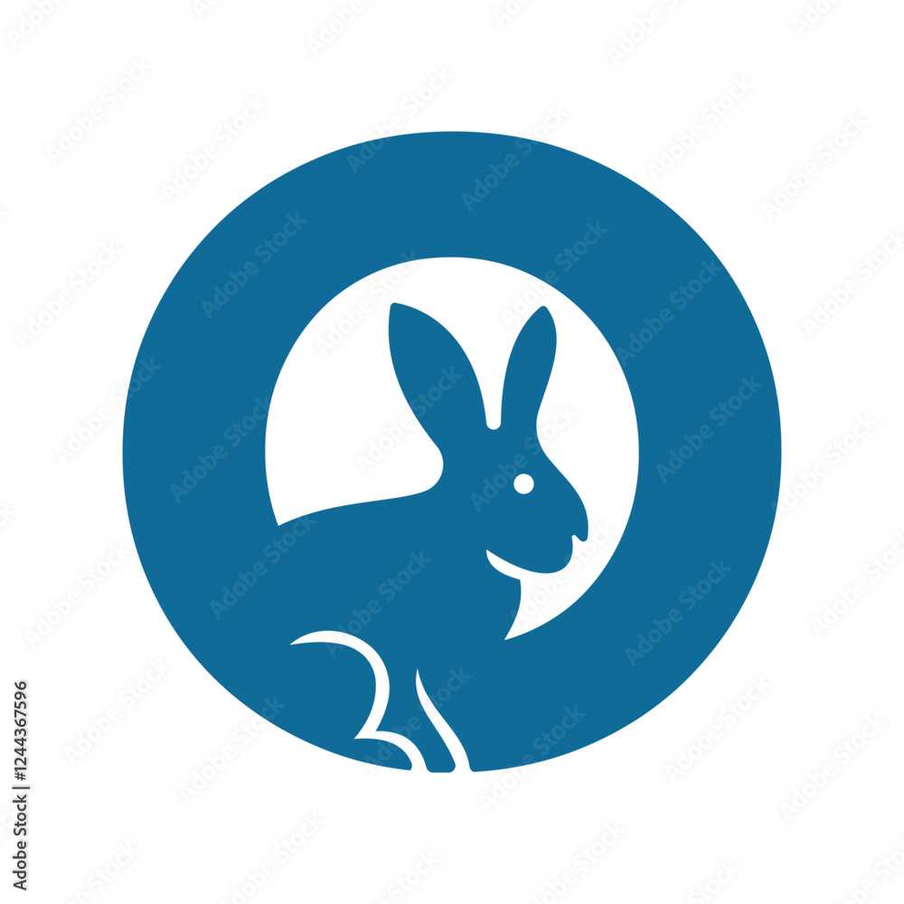 Initial Rabbit Logo Combine With Letter O Vector Template Initial Rabbit Logo Combine With Letter O Vector Template