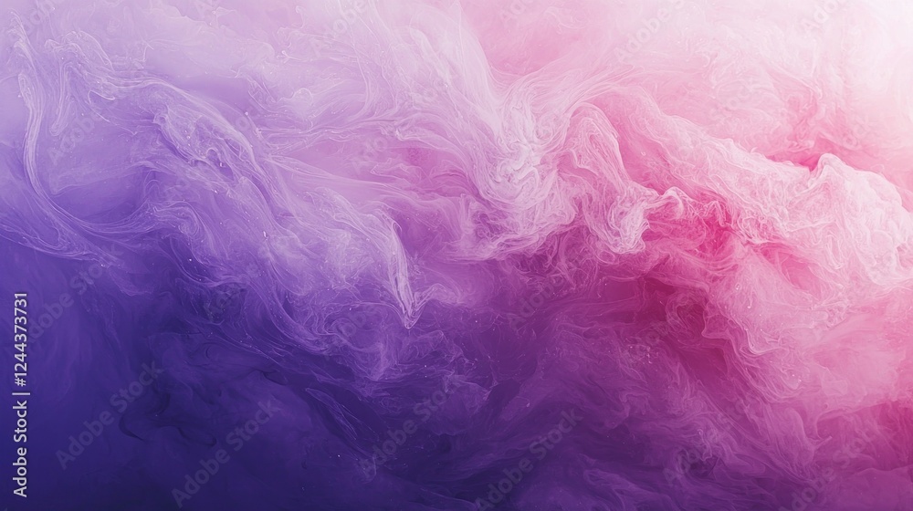 Fototapeta premium Abstract Purple and Pink Ink Swirls: A Serene Visual Symphony