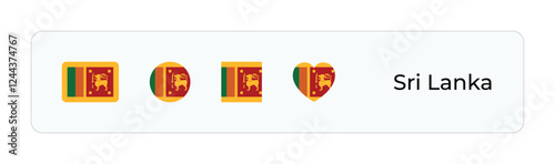 Minimalist Somalia Flag Icons. Rectangular, Square, Circular, Heart Designs for UI-UX, Web and Print