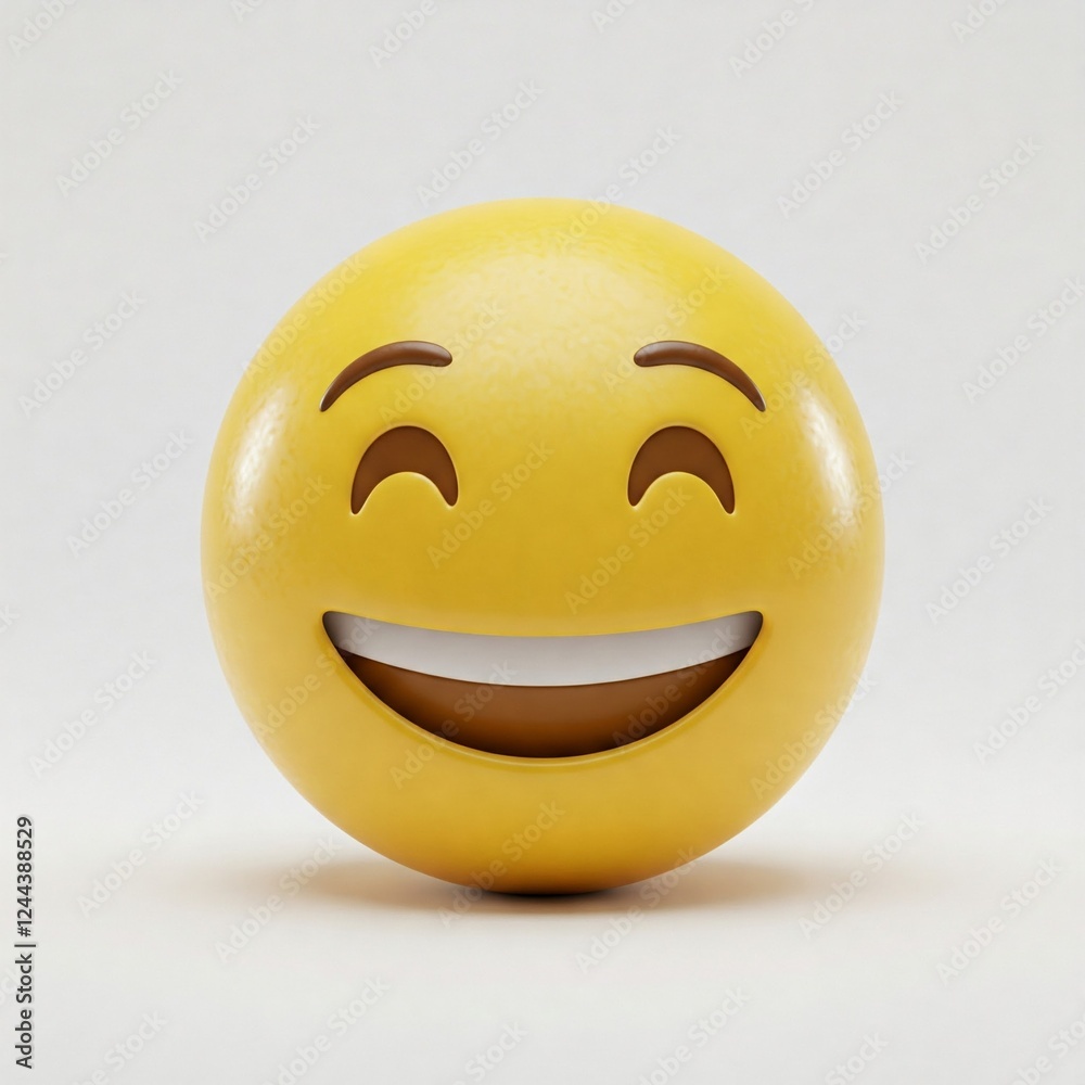 Fototapeta premium 3d smiley face emoji 