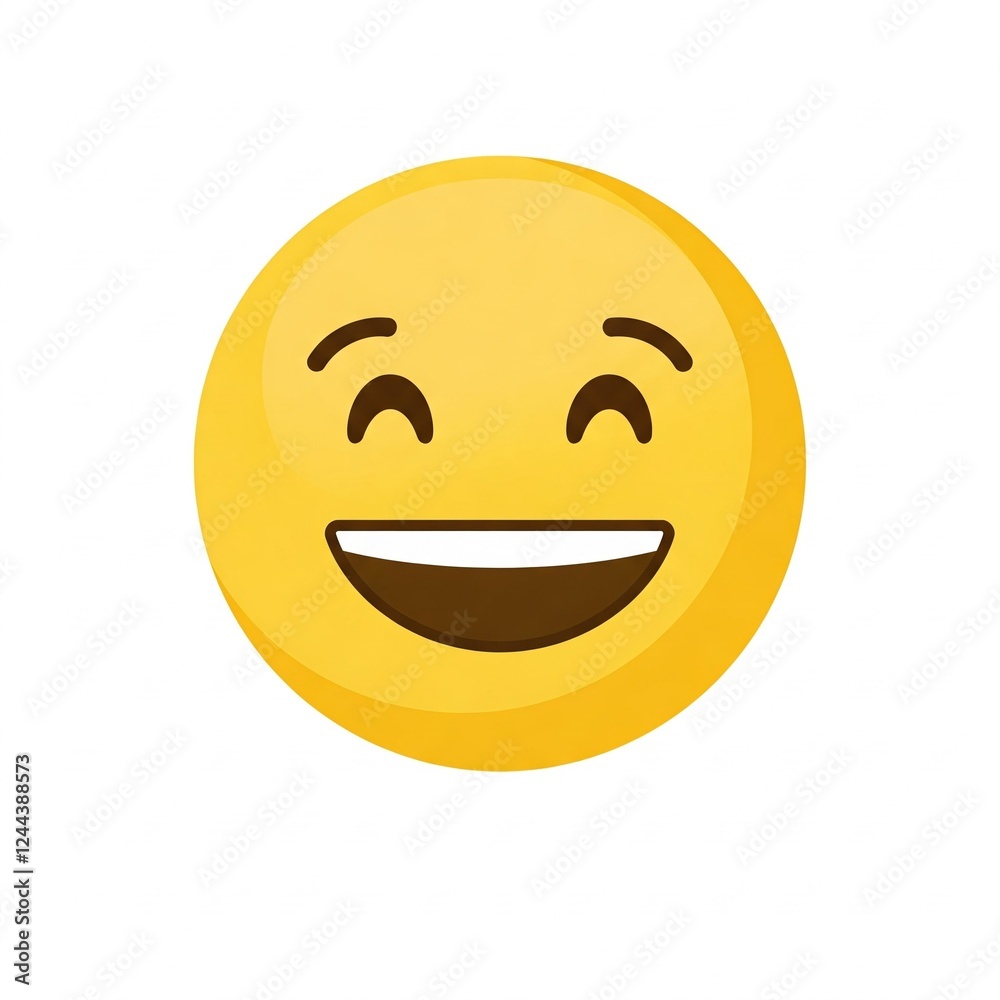 Fototapeta premium happy smiley face emoji 