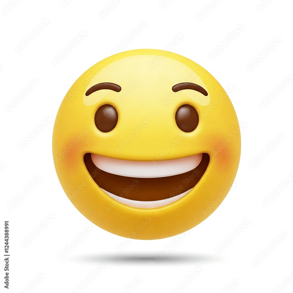 Fototapeta premium happy smiley face emoji 