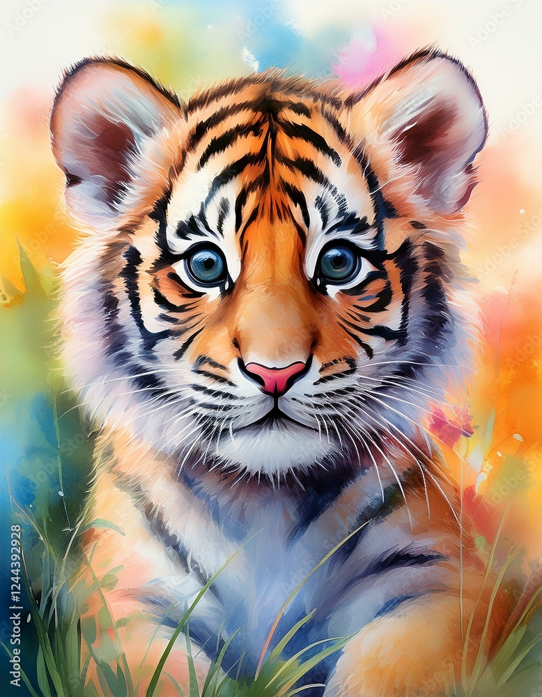 Obraz premium Kleiner Tiger