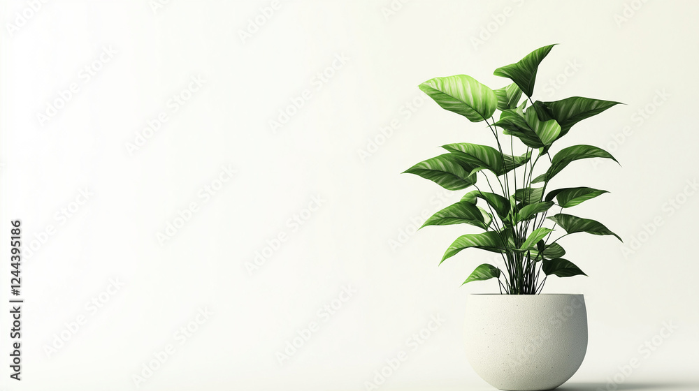 pothos plants in the pot , isolated on white background pothos plants in the pot , isolated on white background