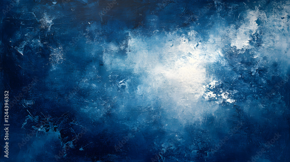 Obraz premium A stunning cosmic background with swirling blues and deep contrasts, creating a sense of energy and wonder.