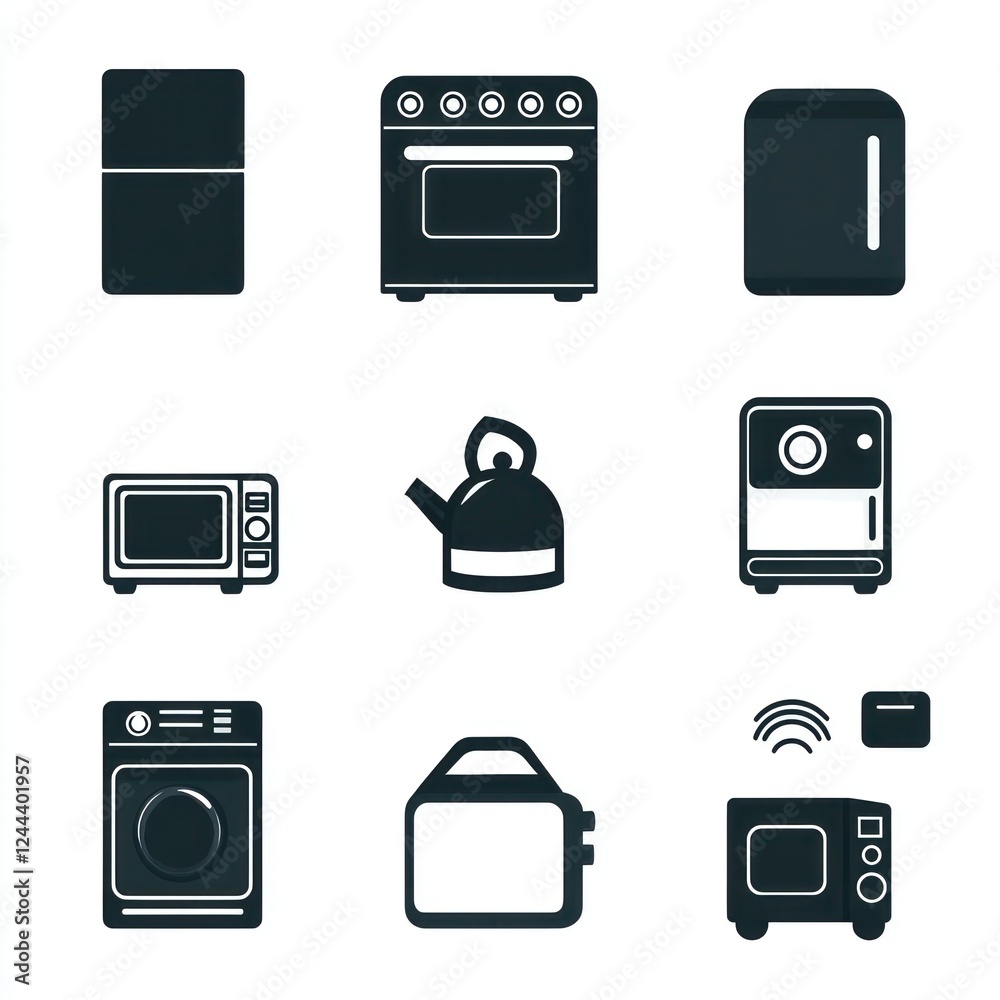 Home appliances icon, ideal for web or app development Home appliances icon, ideal for web or app development