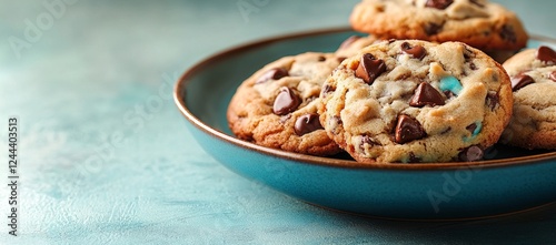 Delight in the unmatched taste of chocolate chip cookies on National Chocolate Chip Day photo