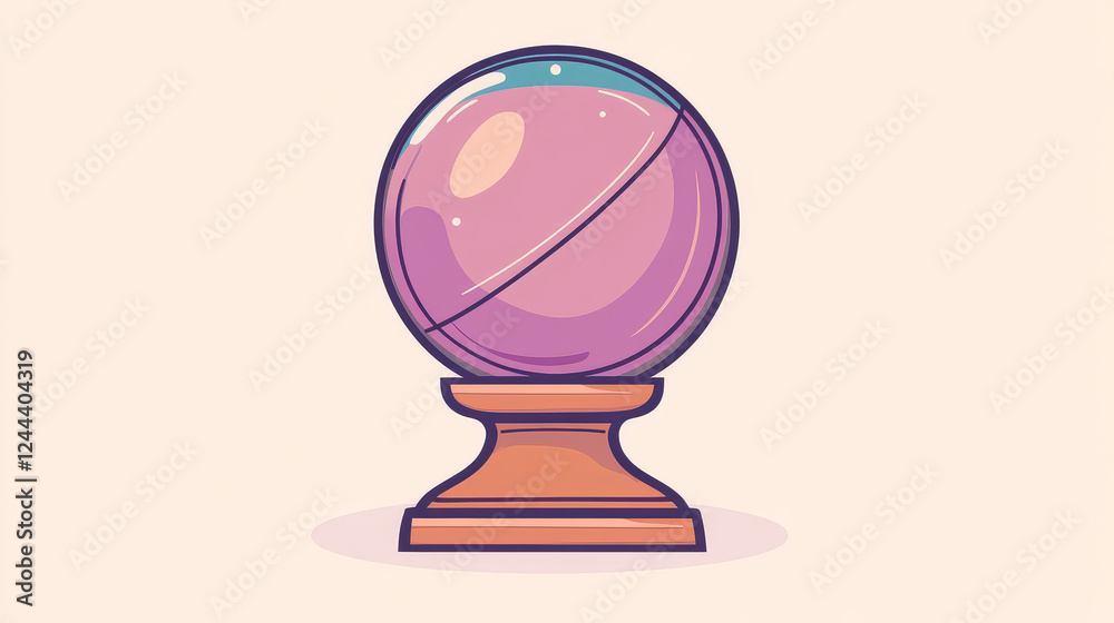 Magic ball. Witchcraft and magic icon. Esoteric, astrology, mystery. Sorcery and mystic prophesy thin line symbol, tarot or esoteric knowledge sign or magic ball linear vector icon Magic ball. Witchcraft and magic icon. Esoteric, astrology, mystery. Sorcery and mystic prophesy thin line symbol, tarot or esoteric knowledge sign or magic ball linear vector icon