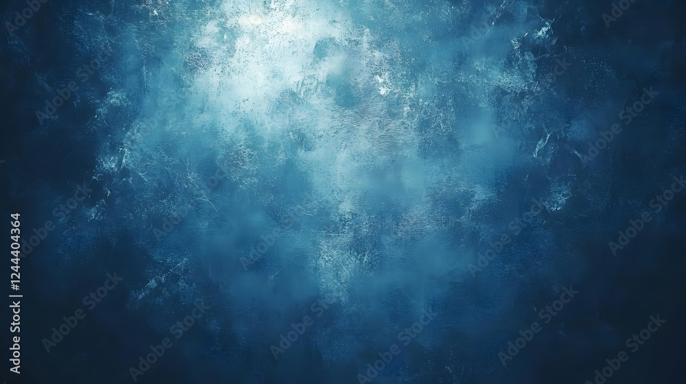 A captivating view of distant misty mountains shrouded in fog, evoking a sense of mystery and tranquility with dark tones.