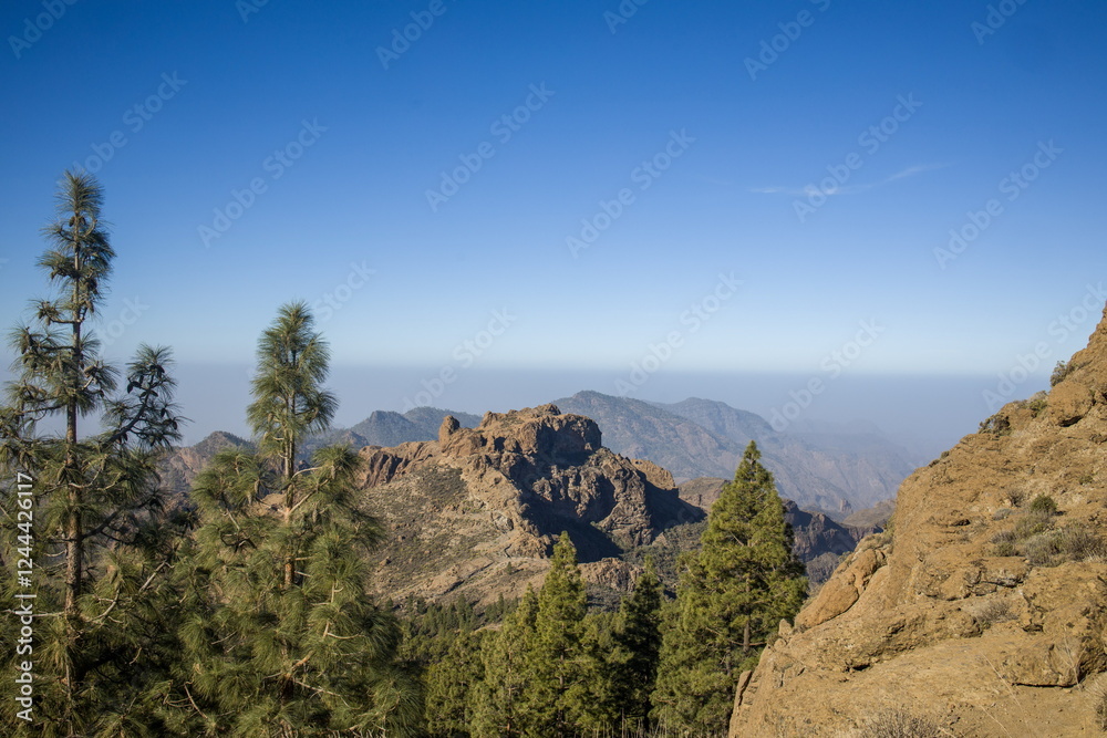 Roque Nublo, an iconic rock formation in Gran Canaria.